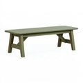 Panca da giardino 120 x 40 x 45 cm in legno verde - seduta a doghe stile rustico