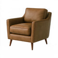 Poltrona 82 x 85 x 90 cm in similpelle marrone stile moderno per soggiorno