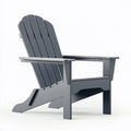 Sedia Adirondack 98 x 78 x 94 cm in legno grigio antracite per esterno